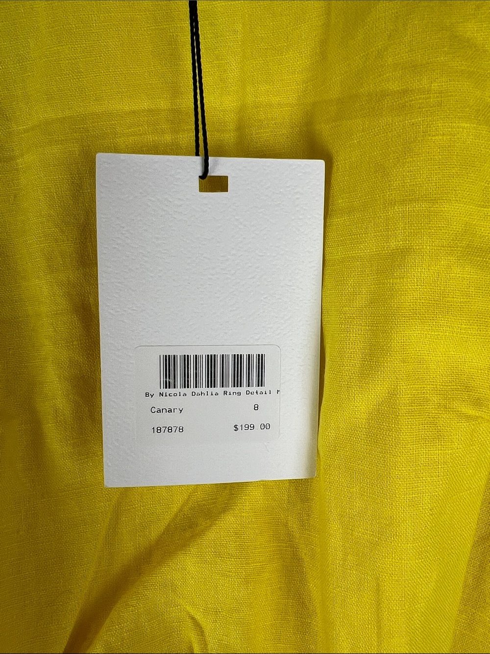 NWT By NICOLA Canary Yellow Dress Dahlia Ring 8 - Picture 4 of 10